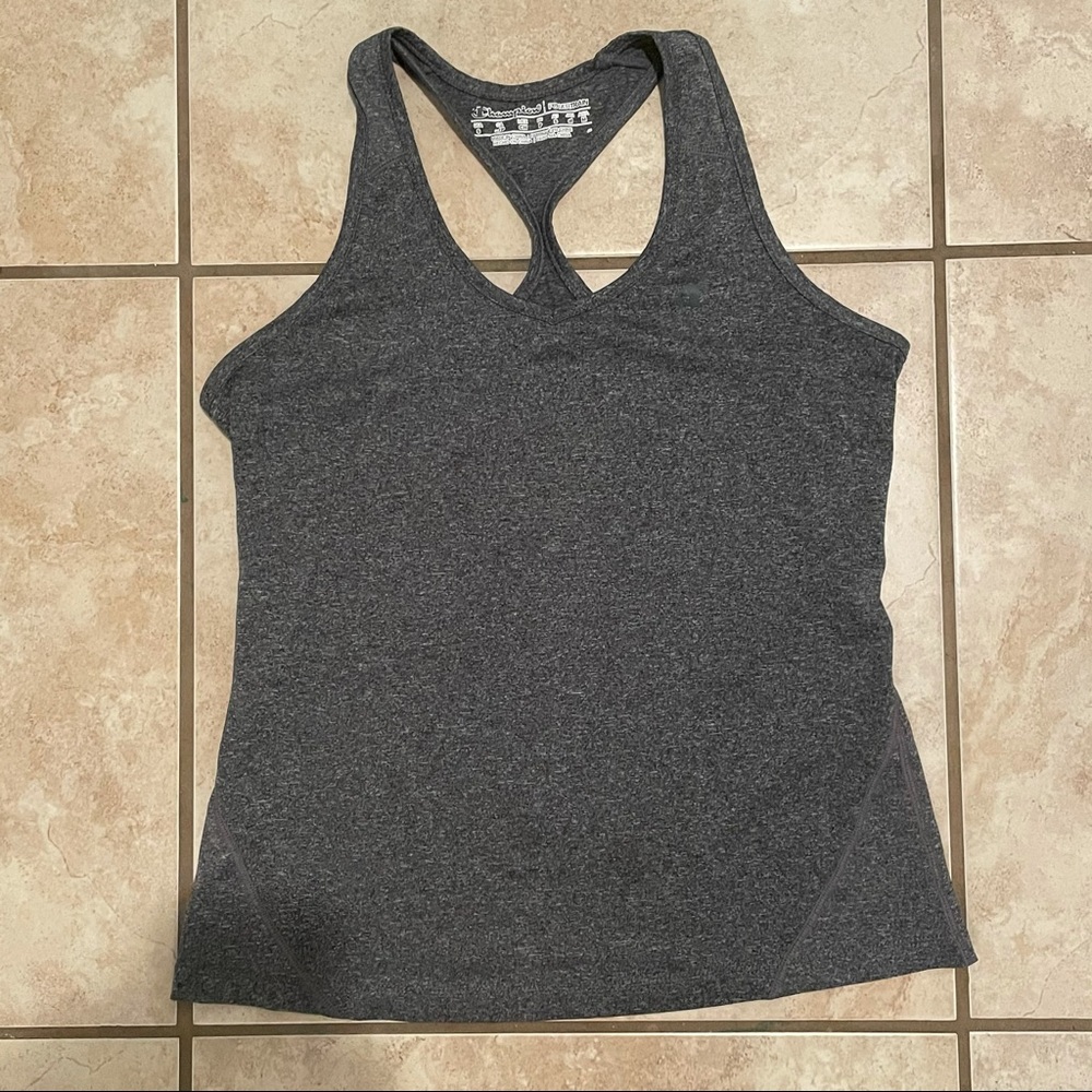 Gray workout tank top